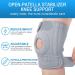 AVIDDA Knee Supports Open Patella Knee Brace for Men Women Neoprene Knee Braces for Joint Pain Sports Walking Running Gery Large 1Pair(18.5" to 22.5") Size M-XL: 18.5" to 22.5" Gery 1Pair - Buy Online on GoSupps.com