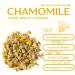 Organic Chamomile Tea 250g Loose Whole Flowers Premium Quality Egyptian Camomile Matricaria Chamomilla Caffeine-Free Herbal Tea | DRAGONFLY HERBS - Buy Online on GoSupps.com