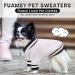 FUAMEY Dog Pullover Sweater - Winter Coat for Small, Medium, Large Dogs - Warm Jacket for Cold Weather - Easy On, Grey, Chest 19.6in - Buy Online on GoSupps.com