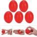 Verdant Touch Hand Massage Ball Set - 5 Silicone Handleballs for Wrist Exercise & Strength Training - Red Egg Shape - Buy Online on GoSupps.com