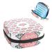 Women's bonds Storage bags Stillpad Holder Cute Flying Heart Love Pattern Portable Period Kit Bag Feminine product bag for women girls color3