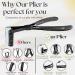 My Hair Tools Professional Tape in Hair Extensions Plier - Stainless Steel Weft Extensions Sealing Clamp Tool with Box - 7 Inch Black Plier - Buy Online on GoSupps.com