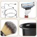 HERCHR 4-Piece Shaving Set | Manual Razor Stainless Steel Stand Brush & Bowl | Premium Men's Grooming Essentials - Buy Online on GoSupps.com