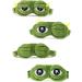 Apanphy 3D Frog Eye Mask - Funny Novelty Cartoon Eyeshade for Sleep and Travel (Green) - Buy Online on GoSupps.com