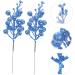 RORPOIR 10pcs Christmas Imitation Berries Christmas Stuffers Artificial Berry Christmas Fake Berry Curly Blue 19X5X5CM - Buy Online on GoSupps.com