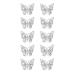 VONNST Nail Decorations 10Pcs Alloy Butterfly Metal Butterfly 3D Gold Silver Charm Jewelry X588