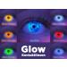 Buy Colored UV Contact Lenses - White Black Light Glow Neon - Annual Quality for Halloween & Carnival - Includes Free Lens Containers - Buy Online on GoSupps.com