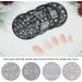 Santa Claus Winter Christmas Nail Stamping Plates & Stencils | Festive Nail Art Tools for Holiday Designs - Buy Online on GoSupps.com