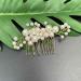 Prosy 5-Piece Bridal Wedding Pearl Hair Comb & Hairpins - Gold Bridal Hair Accessories for Women & Girls - Buy Online on GoSupps.com