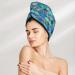 Stone Pattern Coral Velvet Dry Hair Cap | Quick-Dry Hair Towel Wrap for Women & Men | Perfect for Travel & Home - Buy Online on GoSupps.com