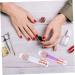 minkissy 6 Pcs Nail Stamp Nail Art Stamper Tool Nail Polish Transfer Stamper Silicone Nail Seal Silicone Nail Tools Nail Salon Stamp Stamping Nail Tool Purple Silica Gel Die With Diamond 11.5X2X2CMx3pcs Purple Transparent Colorx3pcs - Buy Online on GoSupps.com