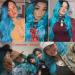 Fancy Ombre Blue Light Teal Wig | Long Curly Wavy Hair | Dark Roots | Synthetic Daily & Party Wigs for Women - 28 - Buy Online on GoSupps.com