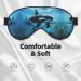 Killer Whales Swim Along Print Eye Mask | Ultra-Soft Light-Blocking for Comfort & Restful Sleep | International Shipping Available - Buy Online on GoSupps.com
