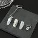 LAMDNL Adjustable Nail Rings Alloy Nail Art Finger Rings Women Girl Gifts Jewelry Nail Rings Fingertip Rings Set Alloy Material - Buy Online on GoSupps.com