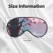 Small Pink Flowers Eye Mask - Soft Adjustable Sleep Mask for Men & Women | Comfortable Nighttime Eye Cover - Buy Online on GoSupps.com