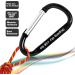 12pcs Aluminum Carabiner Keychain Clips - D-Ring Shape, 66lbs Capacity, Multicolor - Buy Online on GoSupps.com