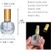Yu Feng Set: 12.10ml Portable Refillable Transparent Glass Spray Bottles | Travel Cosmetic Containers for Parties & Must-Have Tool - Gold - Buy Online on GoSupps.com