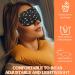 Stars Silk Sleep Mask - Black Starry Sky Eye Cover with Adjustable Strap & Earplugs | Soft Lightweight Blackout Sleeping Aid for Men & Women - Buy Online on GoSupps.com