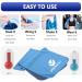 YQXCC 2 Pack Cooling Towel (47x12) - Soft Microfiber Ice Towel for Yoga, Golf, Gym & More - Breathable Chilly Towel for Neck, Camping, Running - 2 Light Blue Towels - Buy Online on GoSupps.com