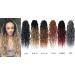 24 Inch Ombre Wavy Goddess Faux Locs Crochet Hair Extensions (6Packs) - #1B/27 - Buy Online on GoSupps.com