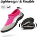 Mishansha Unisex Bathing Shoes - Lightweight Breathable Non-Slip Barefoot Footwear Magenta Pink Size 36-46 EU - Buy Online on GoSupps.com