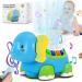 Baby toys music toys with light and star projection elephant crawling toys crawling educational toys for from 6 7 8 9 10 12 months young girls gift blue