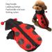 Bagima Ladybug Dog Costume - Warm Hooded Sweater for Small Dogs | Halloween & Winter Clothing | XL Black Enchanting Design - Buy Online on GoSupps.com