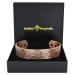 Mens Wide Copper Magnetic Bracelet Viking Pure Copper Wristband Holistic Magnetic Band with 6 Strong Neodymium Magnets Adjustable- Viking Eagle -VE (L: Wrist 19.5-22cm/7.7-8.6")