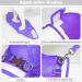 Meioro Adjustable Dog Harness & Leash Set | Soft Padded Vest for Small & Medium Dogs | Reflective Black & Purple | Perfect for Puppies & Cats - Buy Online on GoSupps.com