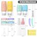 16-Piece Silicone Travel Bottles Set - BPA-Free Essentials for Shampoo Lotion & Shower Gel - Spout-Safe Travel Containers - Buy Online on GoSupps.com