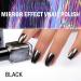 Metal Nail Polish Black Chrome Nail Polishes 60S Quick Dry Nail Varnish Metallic Effect Nail Art Polish Long Lasting No Need Cure Nail Manicure DIT at Home (6ml) TJ007 6 ml (Pack of 1) - Buy Online on GoSupps.com