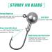 Jig Heads & Angel Hook Set - 30 Stk Rubber Fishing Jig Hooks with Round Jighead for Predatory Fishing | High-Quality Lead Head Hooks - Buy Online on GoSupps.com