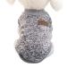 Idepet pet cat dog sweater warm dog sweater cat clothing fleece pet coat for puppies small medium large dog pink & gray (xxl gray) xxl gray