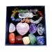 Healing Crystals Set Crystals and Gemstones Healing Spiritual Gift for Women Tumbled Stones Pendant Necklaces Bracelet for Anxiety Meditation Yoga (Set4)