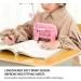 HYEIUIRA Kids Sitting Posture Corrector Ergonomic 7 Forward Tilt Desk Writing Posture Corrector Detachable Nap Pillow with Holder (Pink) - Buy Online on GoSupps.com