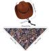 Custom Cowboy Hat & Bandana Set for Dogs & Cats | Perfect Pet Costume & Party Accessories - Buy Online on GoSupps.com