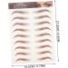 Healeved 16 Pcs Imitation Eco Eyebrow Sticker 6d Hair-like Eyebrows 3d Stickers Fake Transfer Stickers 1 count (Pack of 1) Assorted Colorx2pcs - Buy Online on GoSupps.com