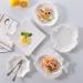 Porcelain Plate Bowls and Saucers Creative Leaf Fish Shape Fashion Cute Cake Dish Ceramic Dessert Sushi Snack Plate Kitchen Tableware White Porcelain Dinner Plate (Color : C) (Color : D) - Buy Online on GoSupps.com