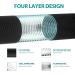 HG Power Exhaust Hose 125mm - 5m Flexible PVC Aluminum Tube for Sound Insulation & Thermal Protection - Premium Exhaust Ventilation Solution - Buy Online on GoSupps.com