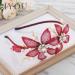 IYOU Flower Wedding Headband Red Pearl Hair Bands Copper Wire Prom Bridal Hair Accessories for Women - Buy Online on GoSupps.com