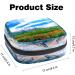 Buy Muooum Menstrual Polster Bag - Stylish Zipper Organizer for Tampons - Ideal for Women & Girls - Beautiful Mountain Green Valley Design - Buy Online on GoSupps.com