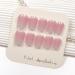 20Pcs Semi Cured Gel Nail Strips Self-Adhesive Gel Nail Stickers Long Lasting Waterproof Gel Nail Polish Wraps Salon-Quality Manicure Set for Women Girls Kids DIY Decorations - Clear Pink Gradient