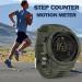 Findtime Men's Digital Pedometer Watch | 5ATM Waterproof Sports Stopwatch with Countdown Alarm | Green Military Tactical Design - Buy Online on GoSupps.com