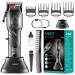 VGR Professional Hair Clippers for Men Electric Adjustable Hair and Beard Trimmer USB Rechargeable T Blade Hair Cutting Kit LED Display Barber Clipper VGR-269