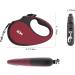Z M Mini Retractable Dog Leash for Pets Under 26lbs Retraction Tangle-Free 10ft Nylon Ribbon One Hand Multifunction Lock and Detachable Bite Resistant Extender (Mini Red) Mini Red - Buy Online on GoSupps.com