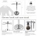 G.B.S Slant Safety Razor Shaving Set | Chrome Stubble Remover Brush & Stand - Classic Shave + 10 Blades - Buy Online on GoSupps.com