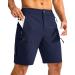 Tansozer Short Men's Hiking Pants With Zipper Pocket Outdoor Summer Cargo Shorts Blue L Short