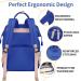 Pomelo Baby Diaper Backpack - Waterproof Macaron Diaper Bag with Large Capacity - Gemstone Blue Travel Bag - Buy Online on GoSupps.com