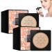 Wonderninelife Beauty Cream Whalegrass Air Cushion Cc Cream Mushroom Head Makeup Brush Mushroom Head Air Cushion Cc Cream Foundation Oil Control (Ivory+Natural)