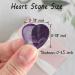 XIANNVXI 10 Pcs Amethyst Crystal Heart Stones - Natural Polished Pocket Gemstones for Reiki Healing and Gifts - Buy Online on GoSupps.com